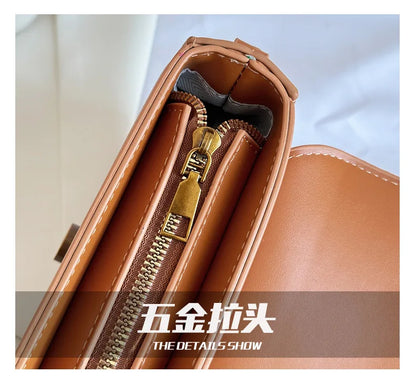 Handbag, A Must-enter for Experts New High-end Fashion Versatile Oblique Span Bag, Fashionable Retro High-texture