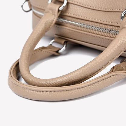 New Women's Handbag, Simple and Versatile Tote Bag, Large-Capacity Soft Leather Shoulder Bag, Crossbody Bag for Commuting and Shopping, High-End Solid Color Casual Bag
