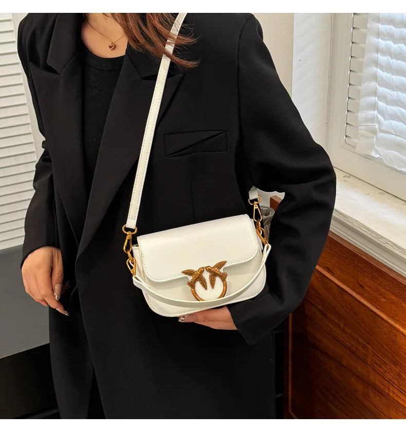 Women's Handbag Swallow Bag Fashion Designer High-end Fashion Versatile Shoulder Messenger Bag Small Square Bag