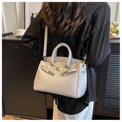 Fashionable Handbag for Women - Subtle, Minimalist, Chic Single Shoulder Bag with Large Capacity, Quality Commuter Crossbody Bag