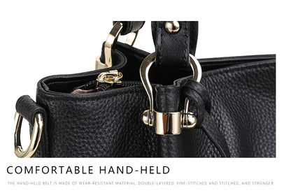 Woman Handbag Flower Print Luxury Cowhide Noble Ladies Shoulder Bag Crossbody Tote Purses Genuine Leather Bag