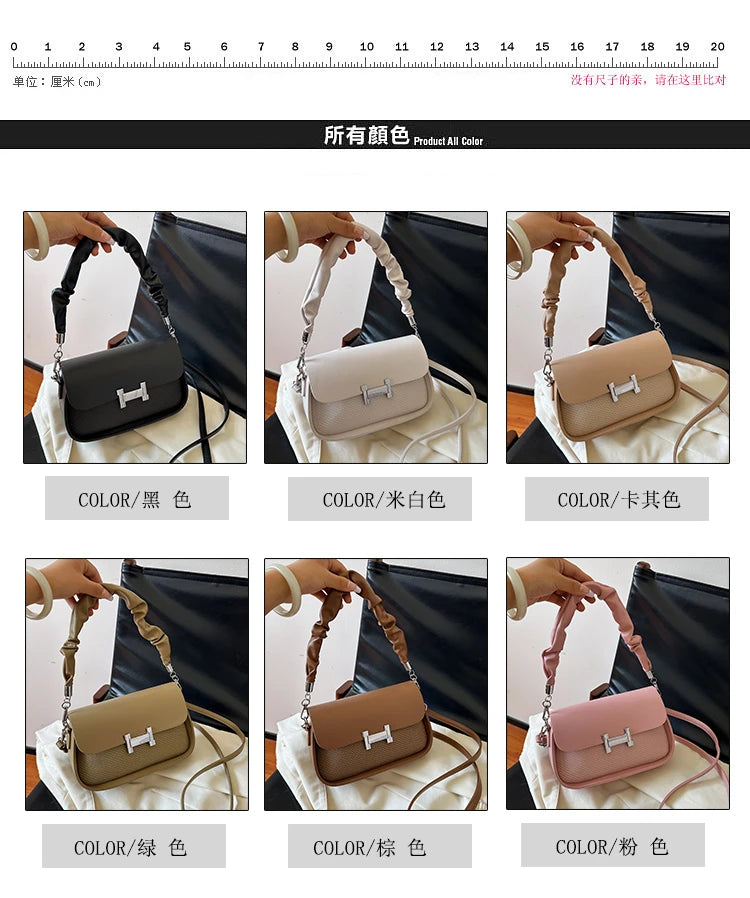 High Quality Fashionable Crossbody Bag Women's Designer Leather Handbag Minimalist Solid Color With Adjustable Shoulder Strap