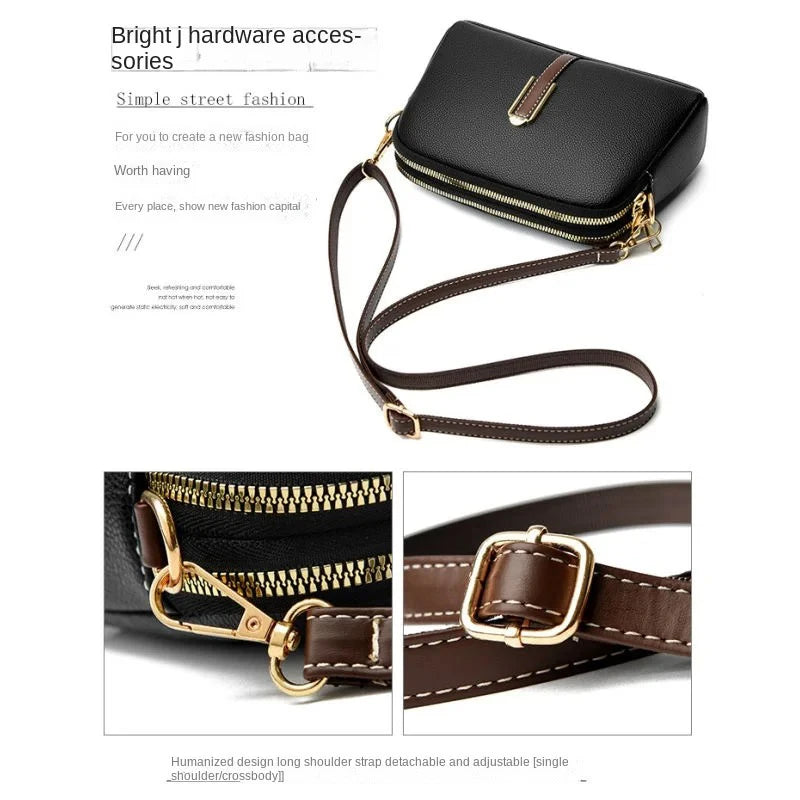 Women's Shoulder Bag PU Handbag Designer Cowhide Flap Bag Luxury Women's Messenger Bags Crossbody Bags for Women