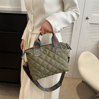 Large Tote Handbags for Women Luxury Design Shoulder Crossbody Bags Designer Brand Quilted Padded Casual Bag for Women