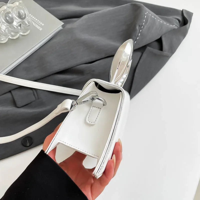 Vintage Women Black Chic Crossbody Bag Luxury Designer Small Shoulder Bags Fashion Red Purse Cute Pu Leather Handbag Sac A Main