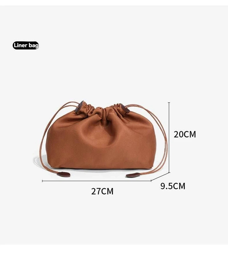 Women Handwoven Shoulder Bag Korean Casual Trendy Large Capacity Handbag Soft PU Leather Ladies Tote Bag Summer Underarm Bags