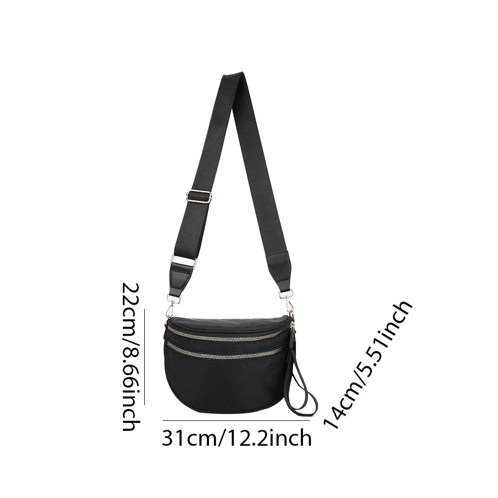 Adjustable Nylon Fanny Pack Shoulder Bag