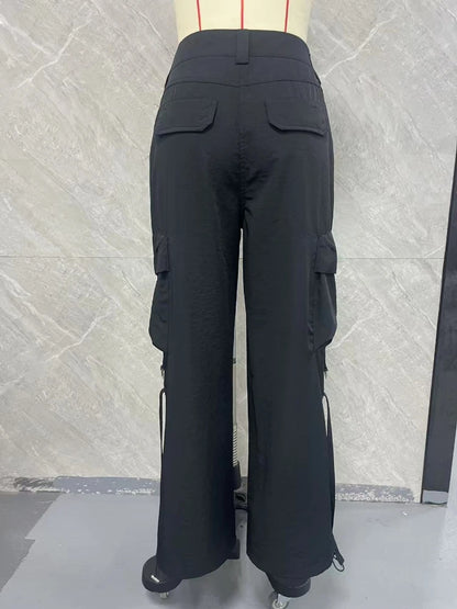 Chic Straight-Leg Cargo Pants