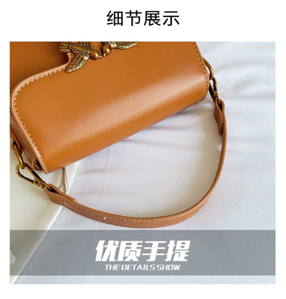 Handbag, A Must-enter for Experts New High-end Fashion Versatile Oblique Span Bag, Fashionable Retro High-texture