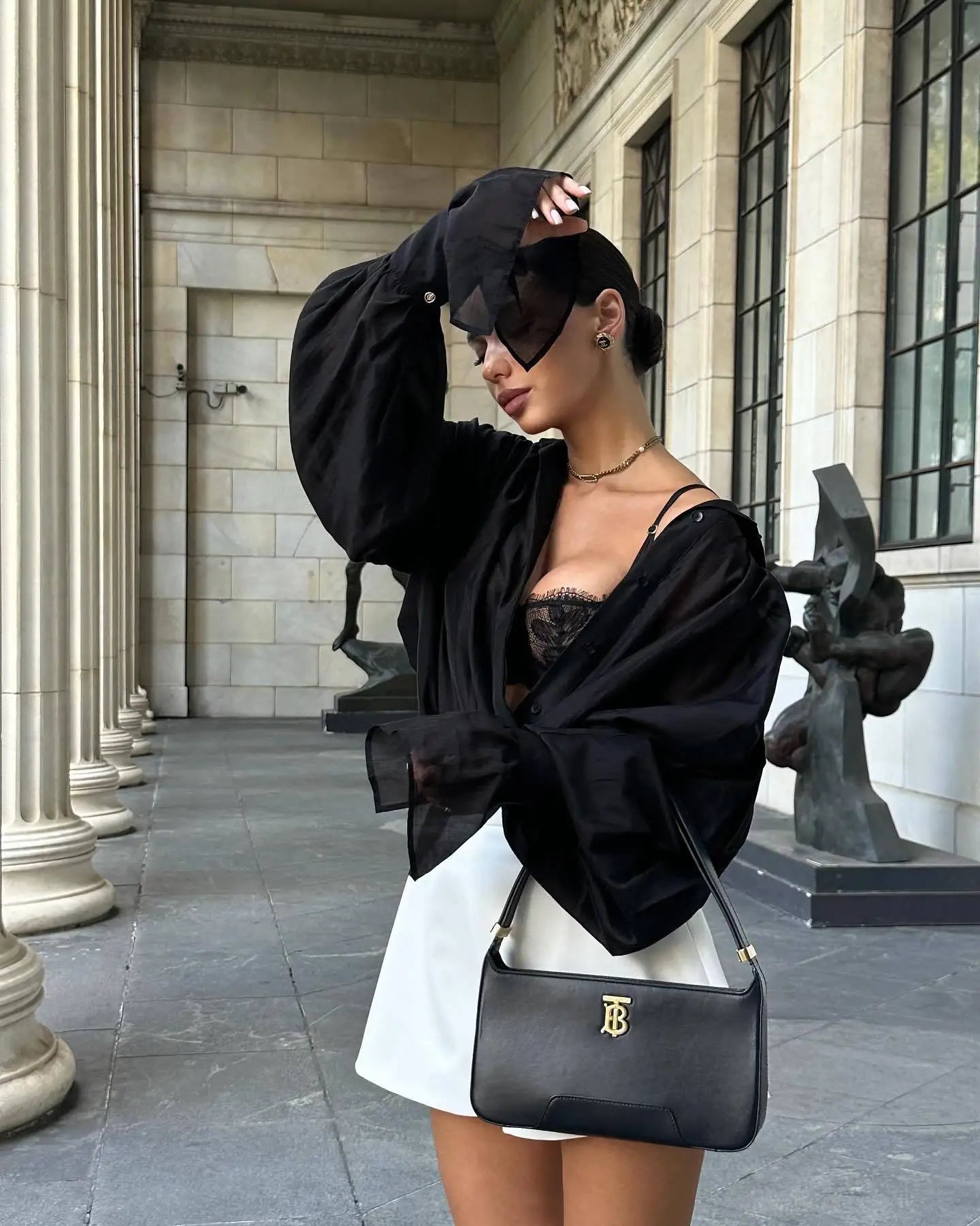 Women's Clothing 2025 Autumn New Sweet Fresh Loose Lapel Lantern Sleeve Long Sleeve Shirt Ladies Tops