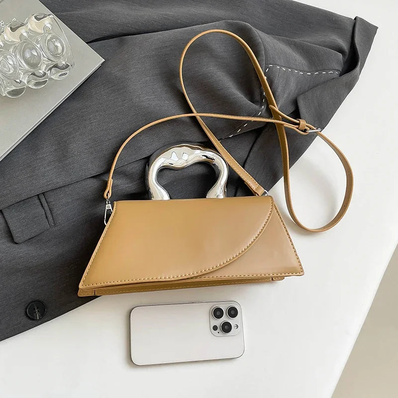 Vintage Women Black Chic Crossbody Bag Luxury Designer Small Shoulder Bags Fashion Red Purse Cute Pu Leather Handbag Sac A Main