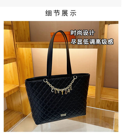 Women's Classic Leather Luxury Shoulder Handbag Elegant Designer Crossbody Tote Bag For Everyday Fashion
