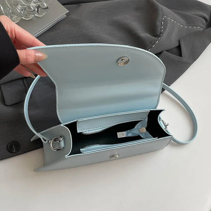 Vintage Women Black Chic Crossbody Bag Luxury Designer Small Shoulder Bags Fashion Red Purse Cute Pu Leather Handbag Sac A Main