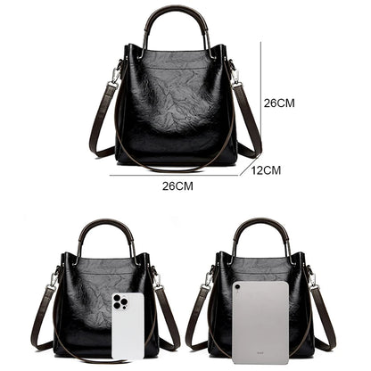 Luxury Handbags Woman Bags Designer Big Shoulder Bags for Women's 2024 Trendy Large Capacity Ladies Leather Hand Casual Tote Bag