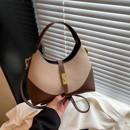 Women's Luxury Leather Fashion Classic Tote Bag Elegant Designer Shoulder Crossbody Handbag For Daily Sophisticated Looks