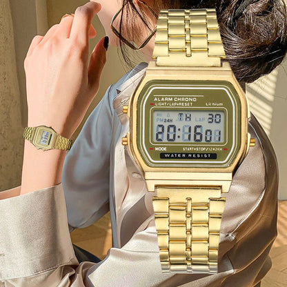 Gold Silver Stainless Steel Business Watch