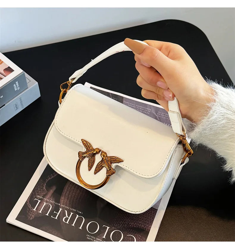 Women's Handbag Swallow Bag Fashion Designer High-end Fashion Versatile Shoulder Messenger Bag Small Square Bag