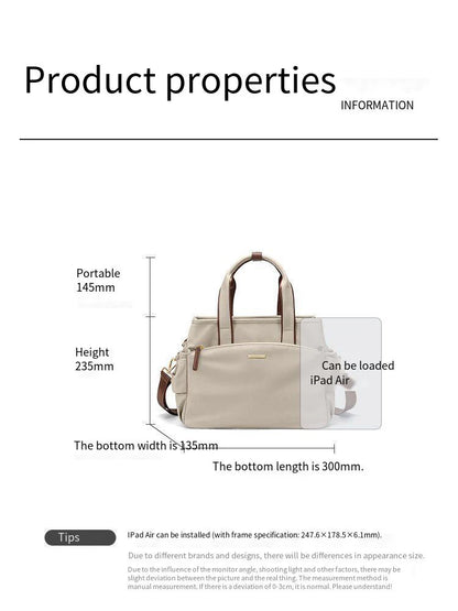 Handbag Ladies' 2025 New Fashionable Canvas Bag Large Capacity Handbag Middle-aged Mother Bag Crossbody Bag Trendy Bag