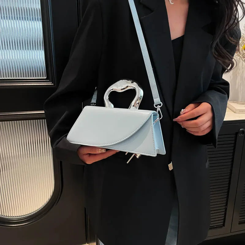 Vintage Women Black Chic Crossbody Bag Luxury Designer Small Shoulder Bags Fashion Red Purse Cute Pu Leather Handbag Sac A Main