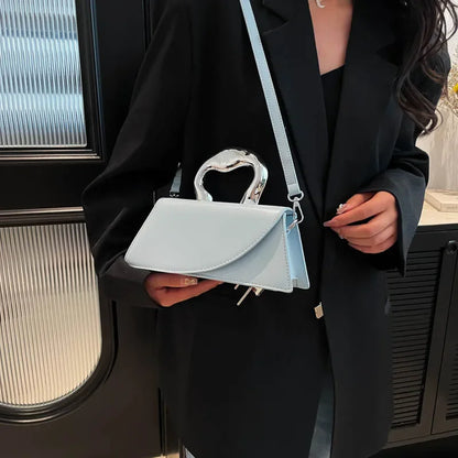 Vintage Women Black Chic Crossbody Bag Luxury Designer Small Shoulder Bags Fashion Red Purse Cute Pu Leather Handbag Sac A Main