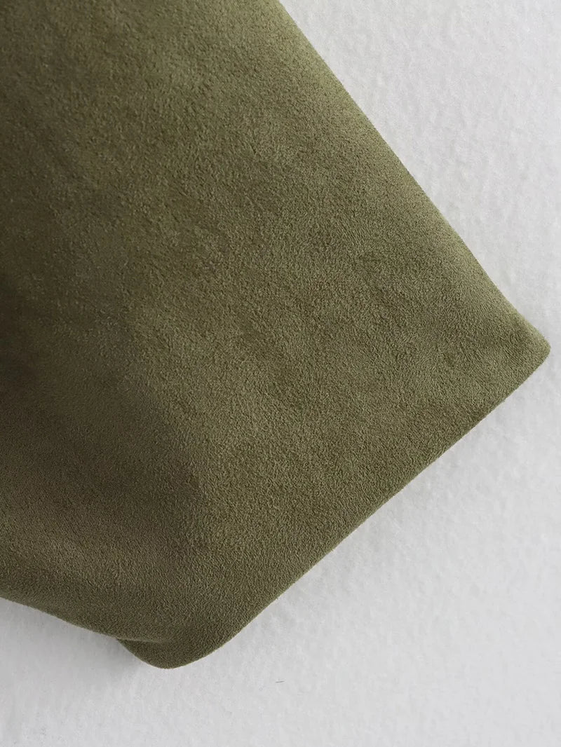 Women's Bomber Jackets Coats Fashion Turn-down Collar Long Sleeve Loose Coats Vintage Female Outerwear Chic Tops