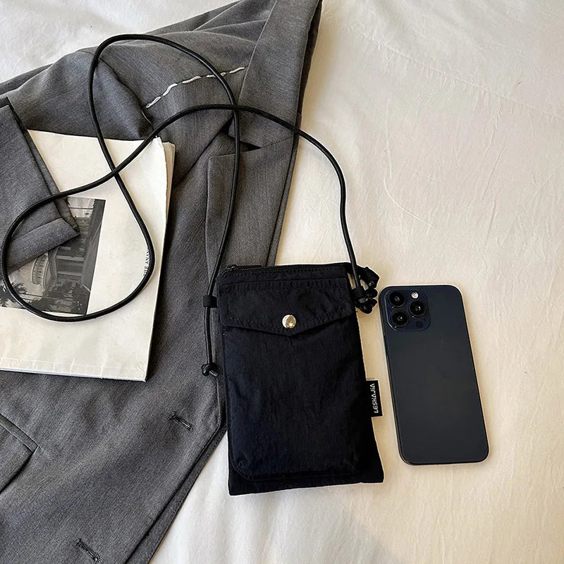 Street Washed Nylon Crossbody Bag For Women Fashion Phone Messenger Bag Female Purses Designer Shoulder Bags