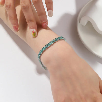 18K Gold Plated Geometric Zircon Bracelet