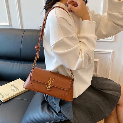 Elegant Crossbody Bag For Women Leather Handbag With Shoulder Strap Classic Design Famous Brand Ladies Accessory