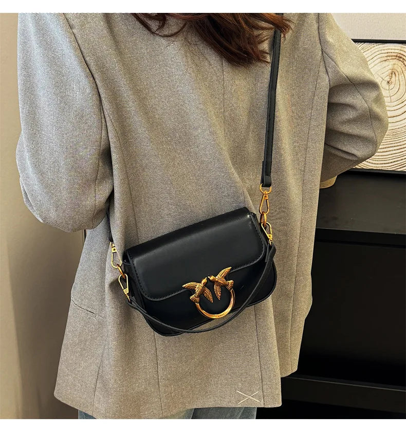 Women's Handbag Swallow Bag Fashion Designer High-end Fashion Versatile Shoulder Messenger Bag Small Square Bag