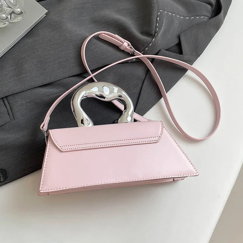 Vintage Women Black Chic Crossbody Bag Luxury Designer Small Shoulder Bags Fashion Red Purse Cute Pu Leather Handbag Sac A Main