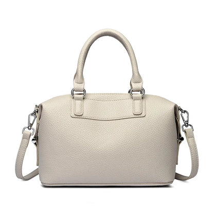 New Women's Handbag, Simple and Versatile Tote Bag, Large-Capacity Soft Leather Shoulder Bag, Crossbody Bag for Commuting and Shopping, High-End Solid Color Casual Bag