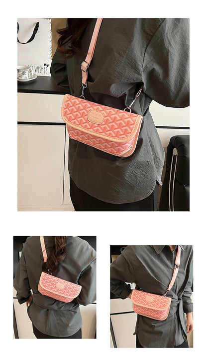 Unique Casual Crossbody Handbag For Leisure Women With Minimalist Solid Color And Large Capacity Leather Finish