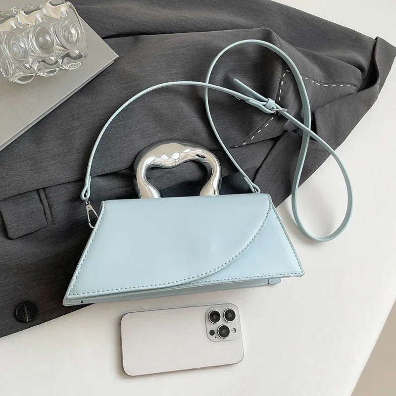 Vintage Women Black Chic Crossbody Bag Luxury Designer Small Shoulder Bags Fashion Red Purse Cute Pu Leather Handbag Sac A Main