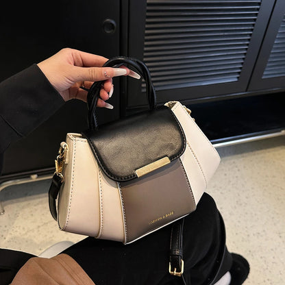 High Quality Soft Leather Handbag Women Luxury Purses Female Bag Designer Patchwork Ladies Shoulder Crossbody Bag Sac A Main New