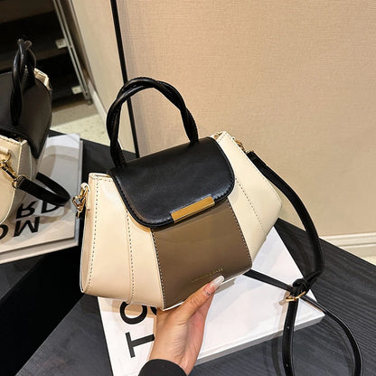 High Quality Soft Leather Handbag Women Luxury Purses Female Bag Designer Patchwork Ladies Shoulder Crossbody Bag Sac A Main New