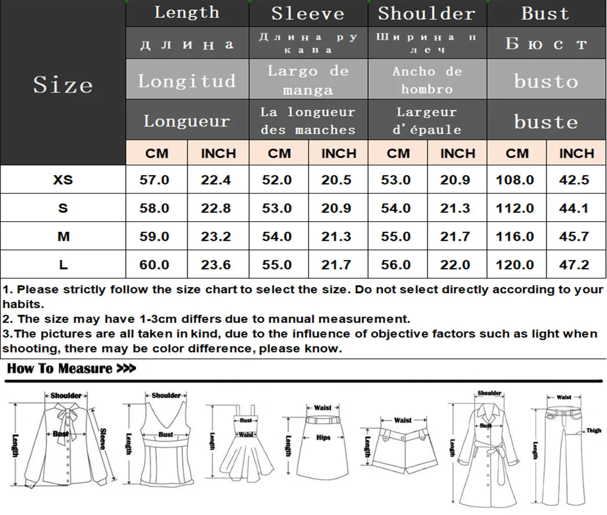 HH Woman's Fashion Coats Print Turn-Down Collar Long Sleeves Pockets Single-Breasted Female Winter Elegant Warm Jackets