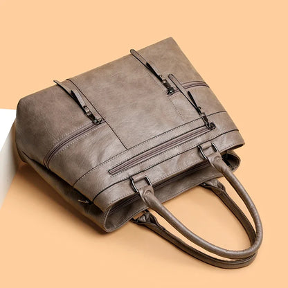 Elegant Handbags For Women High Quality Pu Leather Top-Handle Bags Purse Ladies Shoulder Crossbody Bag Casual Tote bolso purses