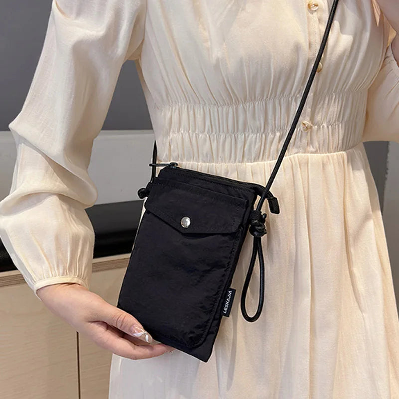 Street Washed Nylon Crossbody Bag For Women Fashion Phone Messenger Bag Female Purses Designer Shoulder Bags