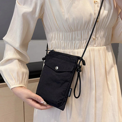Street Washed Nylon Crossbody Bag For Women Fashion Phone Messenger Bag Female Purses Designer Shoulder Bags