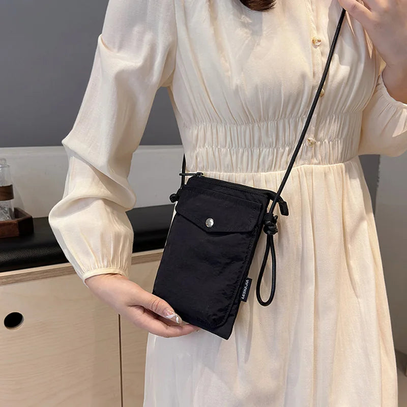 Street Washed Nylon Crossbody Bag For Women Fashion Phone Messenger Bag Female Purses Designer Shoulder Bags