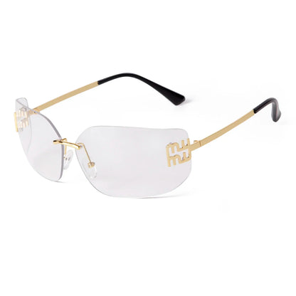 Women’s Funky Classic Rimless Sunglasses