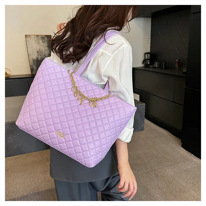 Women's Classic Leather Luxury Shoulder Handbag Elegant Designer Crossbody Tote Bag For Everyday Fashion