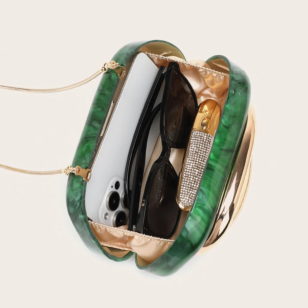 Luxury Gold Evening Clutch Bag