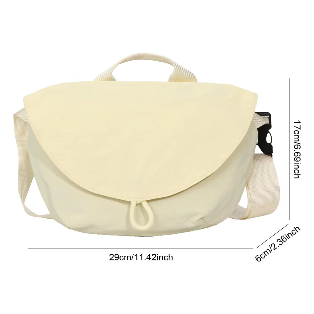 Small Nylon Crescent Crossbody Bag