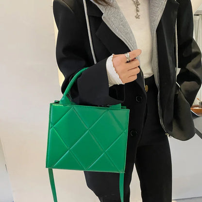 Casual Large Capacity Ladies Handbags Top-handle Bags Fashion Plaid Crossbody Shoulder Bags For Women Gift