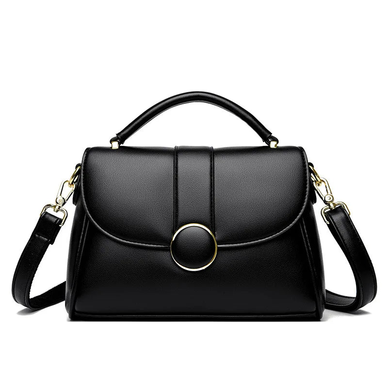 2025 New Fashionable Handbag for Women, Large Capacity, Simple Soft Leather Shoulder/Crossbody Bag, Perfect Gift