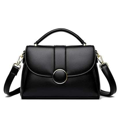 2025 New Fashionable Handbag for Women, Large Capacity, Simple Soft Leather Shoulder/Crossbody Bag, Perfect Gift