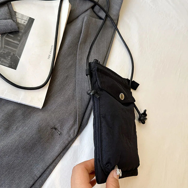 Street Washed Nylon Shoulder Bag