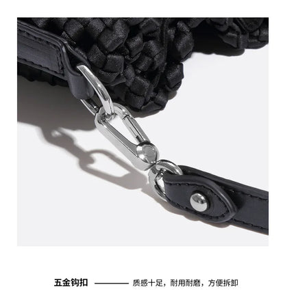 Customized Advanced Handbag Windmill Bucket Bag Handmade Weaving Bag Niche Design Light Luxury Single Shoulder Diagonal Span Bag