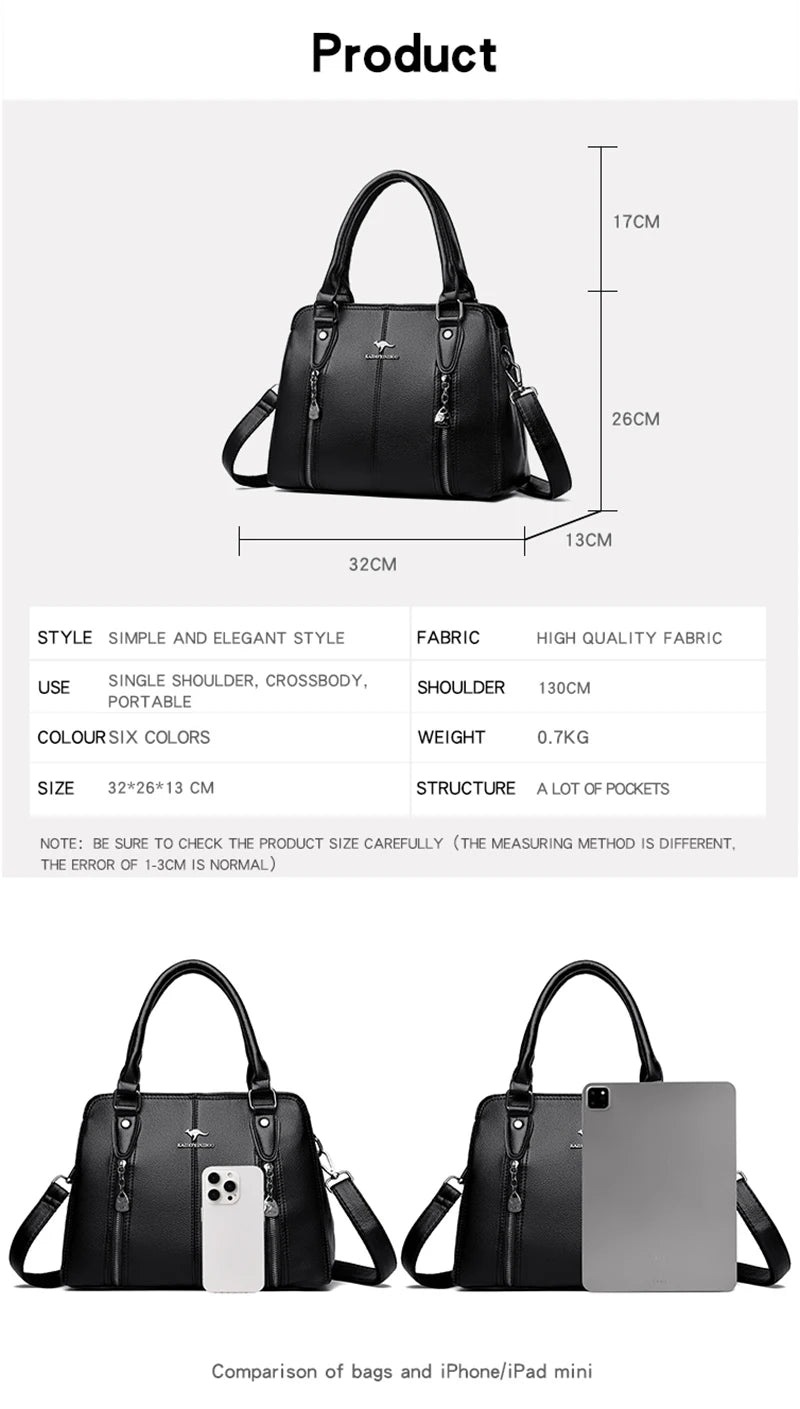 Luxury Handbags Woman Bags Designer Big Shoulder Bags for Women's 2024 Trendy Large Capacity Ladies Leather Hand Casual Tote Bag